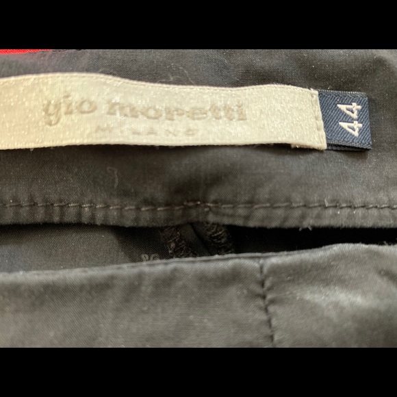 Gio Moretti Italian black cotton slacks - Picture 3 of 4